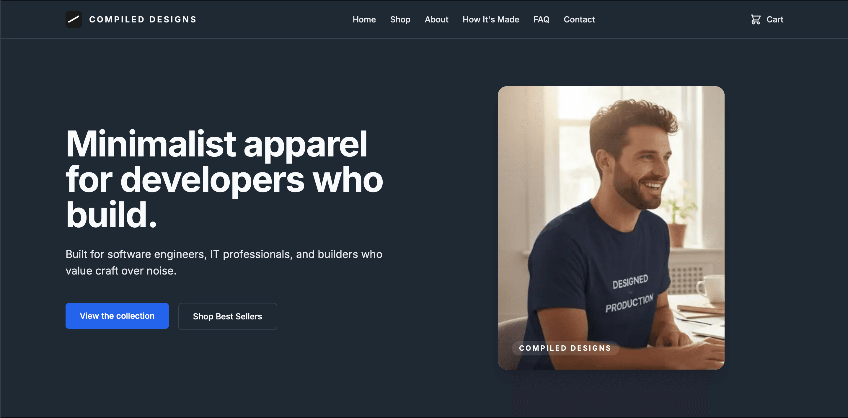 Compiled Designs website screenshot