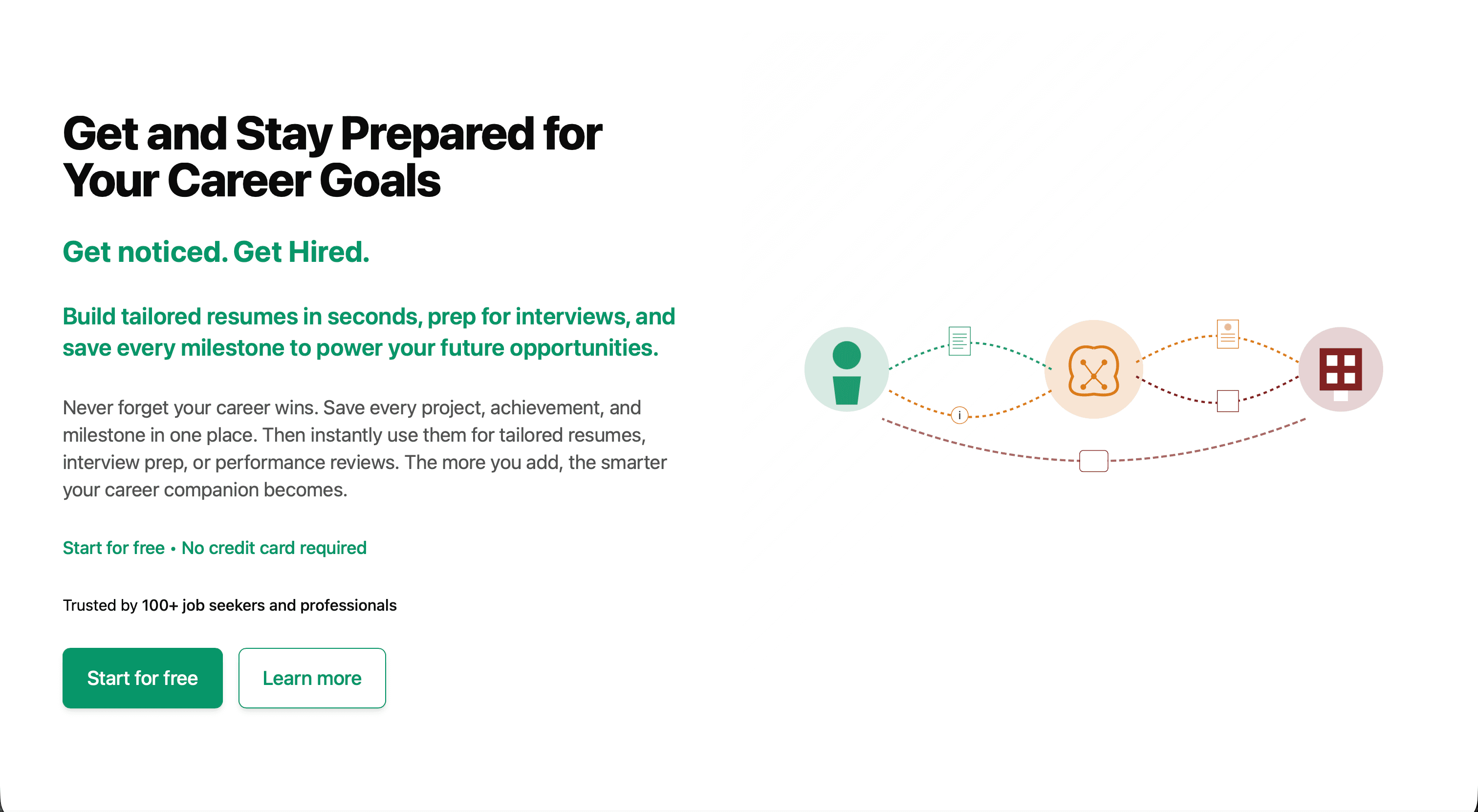 TheResumeApp website screenshot